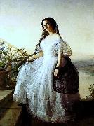 Portrait of a woman Francois-Auguste Biard
